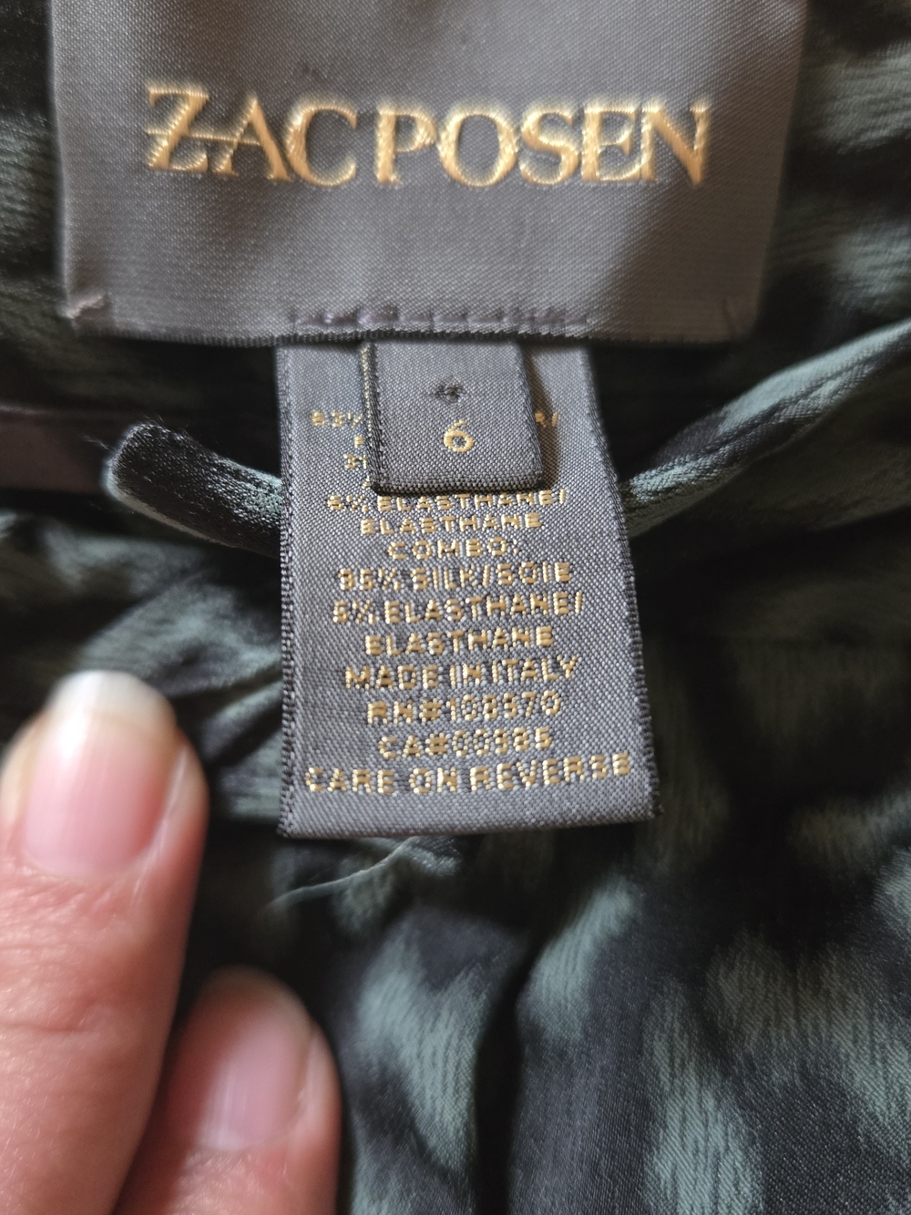 ZAC POSEN Leopard Print Slim Jeans - Picture 4 of 4